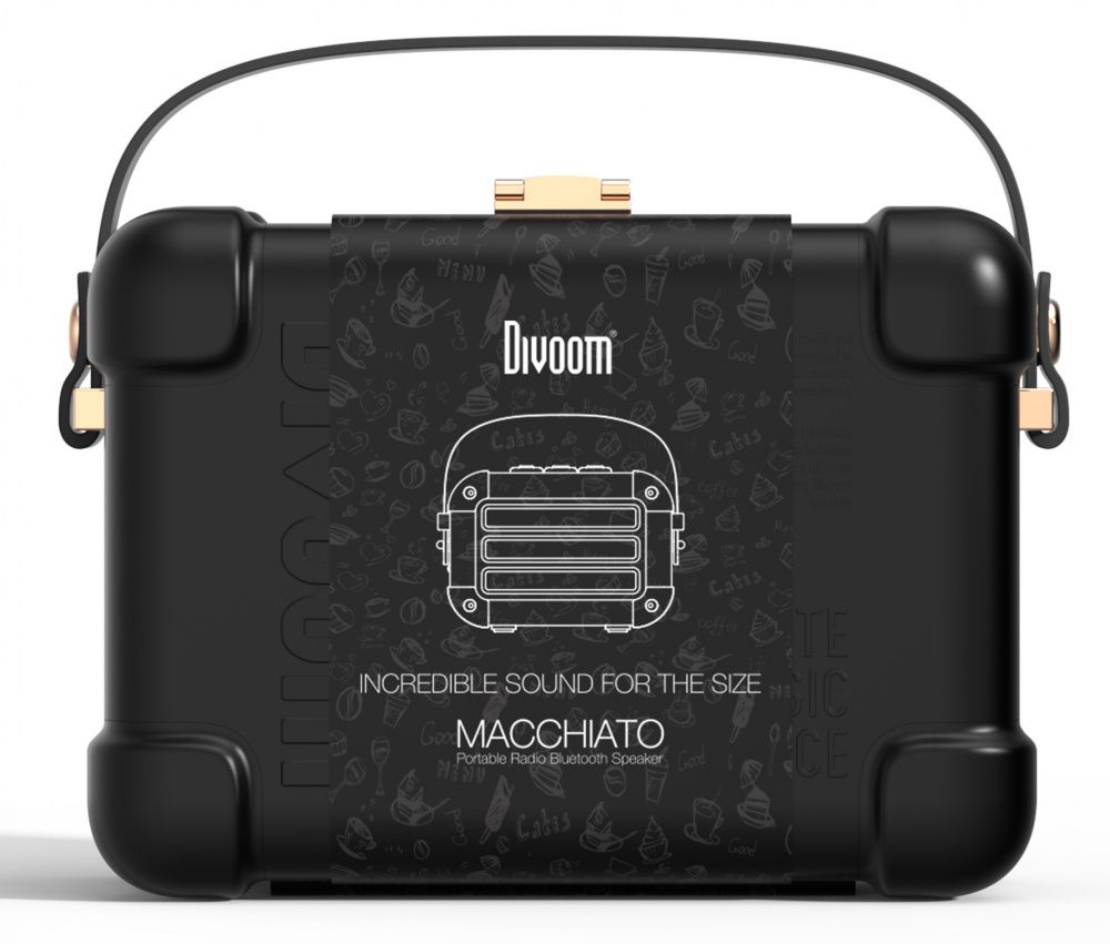 Divoom Macchiato blåtann-høyttaler sort TWS 6w 301000 