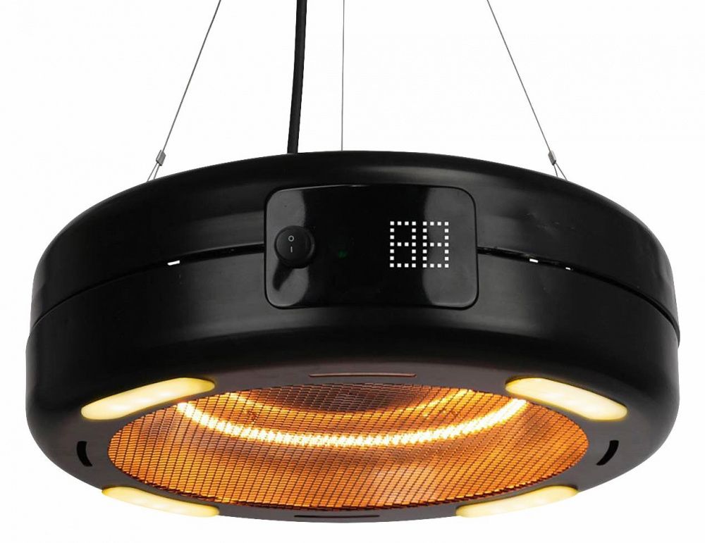 Millarco terrassevarmer rund sort 1500 W 