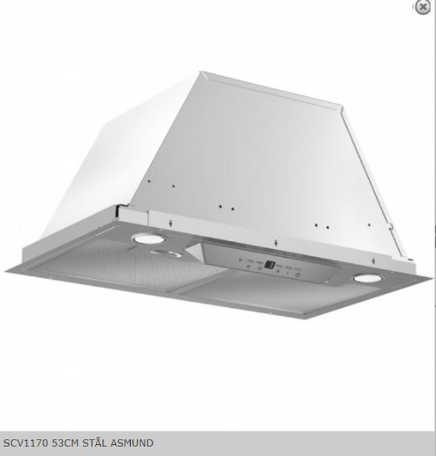 Hovedbilde Silverline sentral ventilator 53 cm stål SCV 1170-53 RF