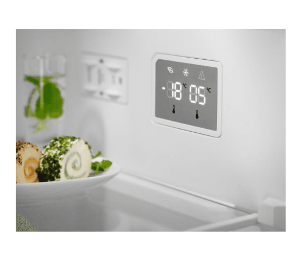 Electrolux kombiskap rustfritt stål nofrost 186 cm 230/101 L  