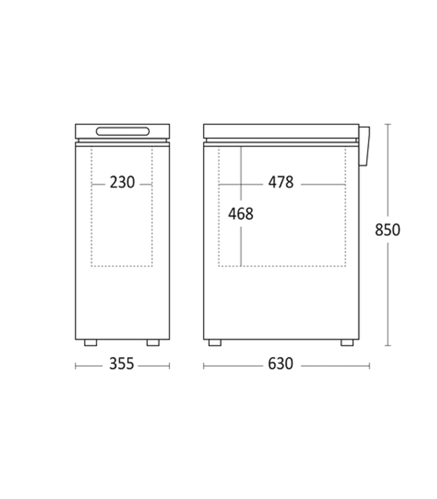 Scandomestic fryseboks 51 L CF51WE 