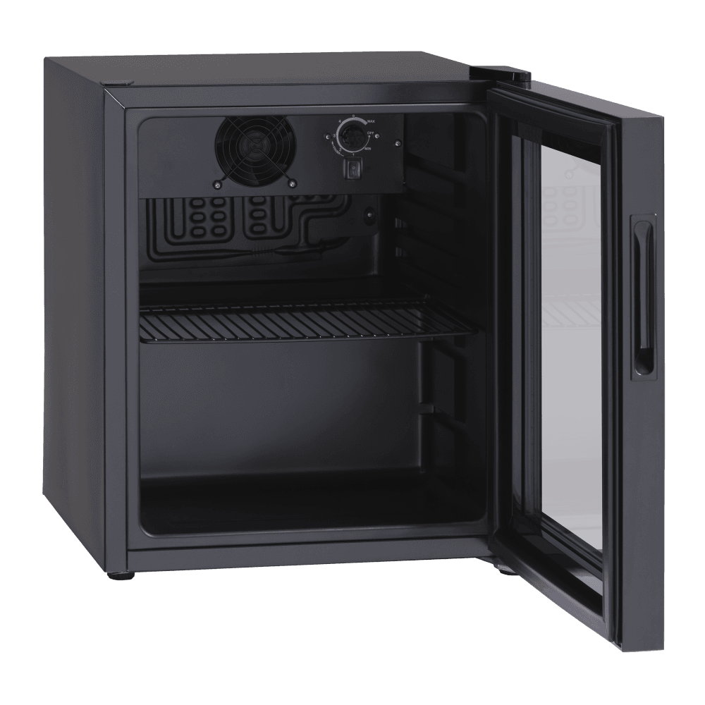 Scandomestic displaykjøleskap sort 43 cm DC48BB