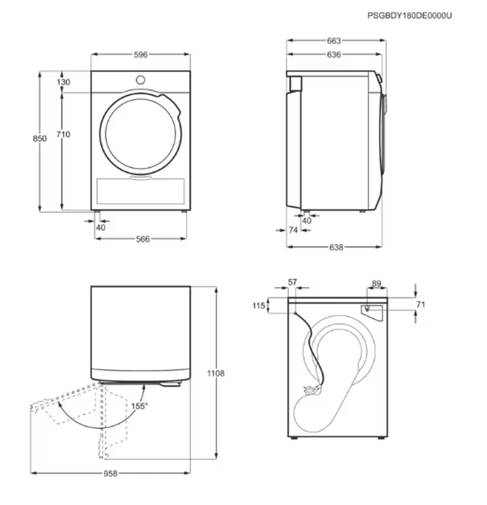 AEG tørketrommel 8 kg TR834X85M  