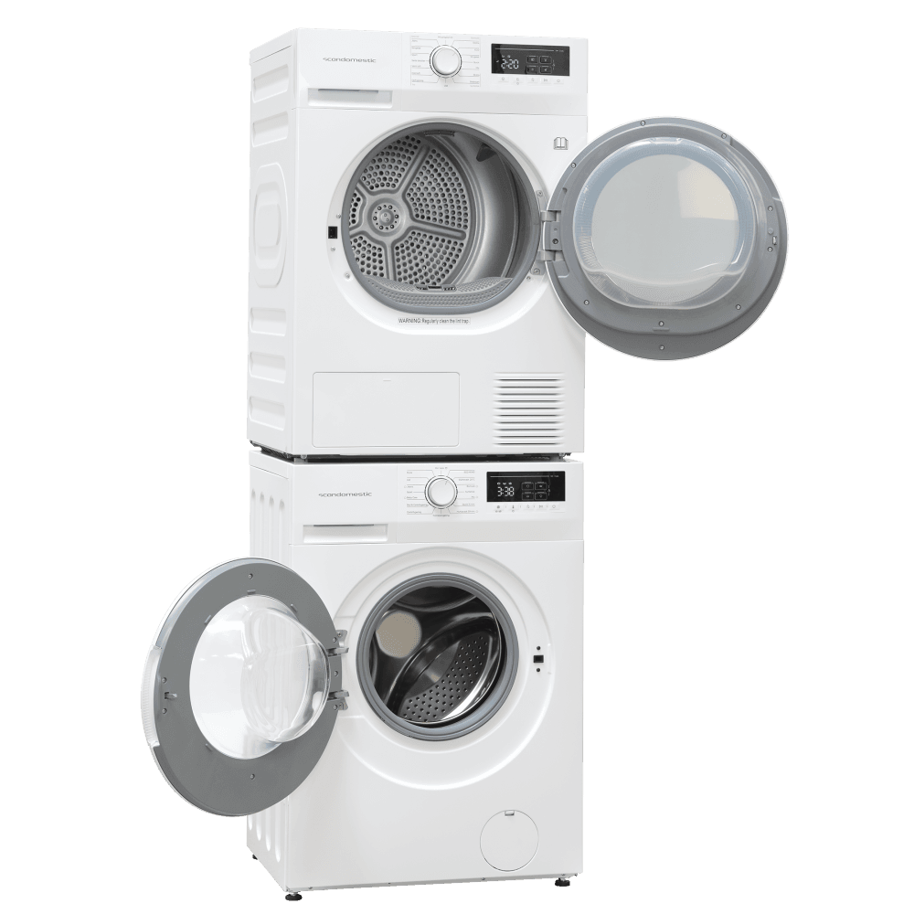 Scandomestic vaskemaskin hvit 60 cm 8 kg WMF2408WA