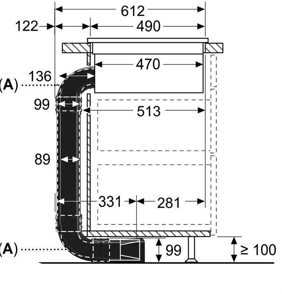 Siemens resirkulasjonssett (kullfilter) 2 L-BOW (70CM)
