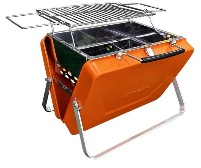 Hovedbilde Homeline buddy flergangsgrill orange koffert 216007 