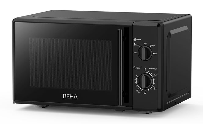 Hovedbilde Beha mikrobølgeovn svart 20 L mekanisk MO 2025 220026