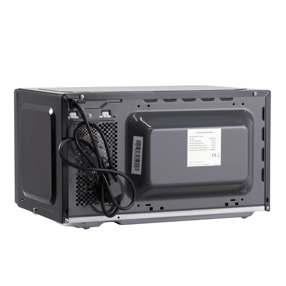 Scandomestic mikrobølgeovn sort 700W MWS20B